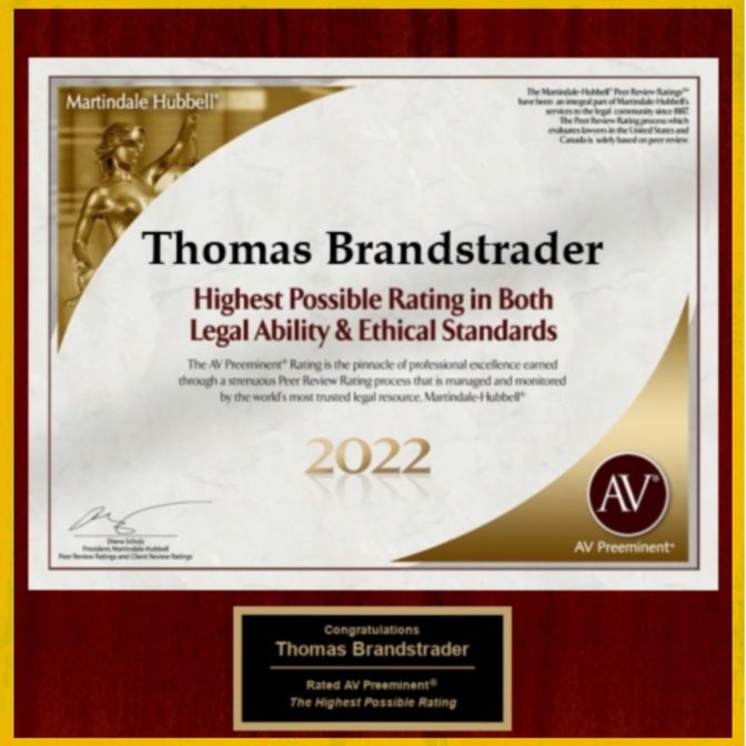 Highest possible rating in both legal ability and ethical standards